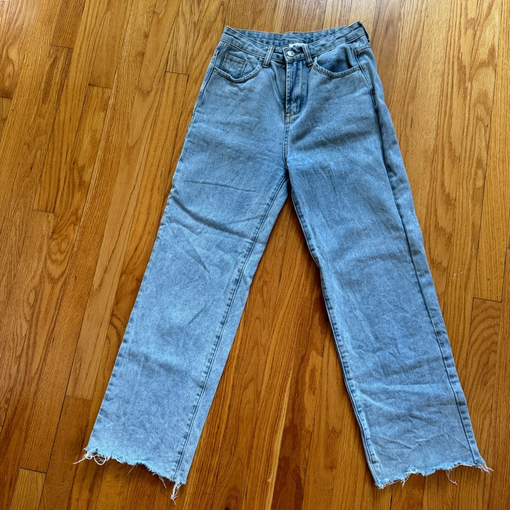 Princess Polly light blue denim jeans - size 2
